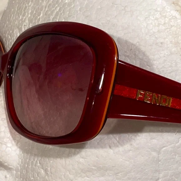 FENDI sunglasses ?️ made in Italy FS347 615 burgundy color Fendi Women main image 4